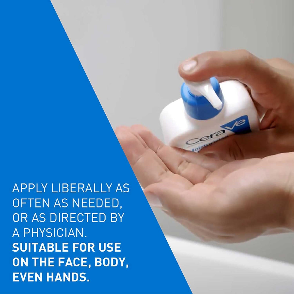Moisturising Lotion, Face & Body, with 3 Essential Ceramides & Hyaluronic Acid, for Dry to Very Dry Skin